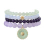 Pastel Breeze-  Blue Chalcedony and Amethyst