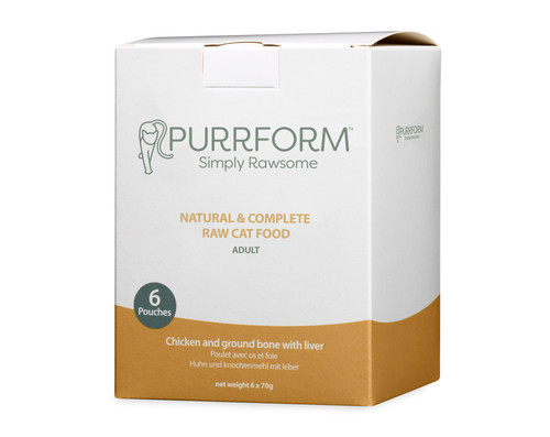 chicken and ground bone with liver box 70g chicken and ground bone with liver box 70g