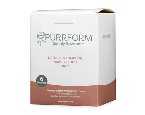 farmed rabbit and ground bone box 70g farmed rabbit and ground bone box 70g