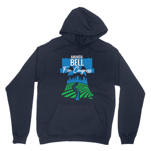 Amanda Bell (Navy Pullover Hoodie)