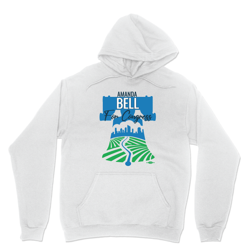 Amanda Bell (White Pullover Hoodie)