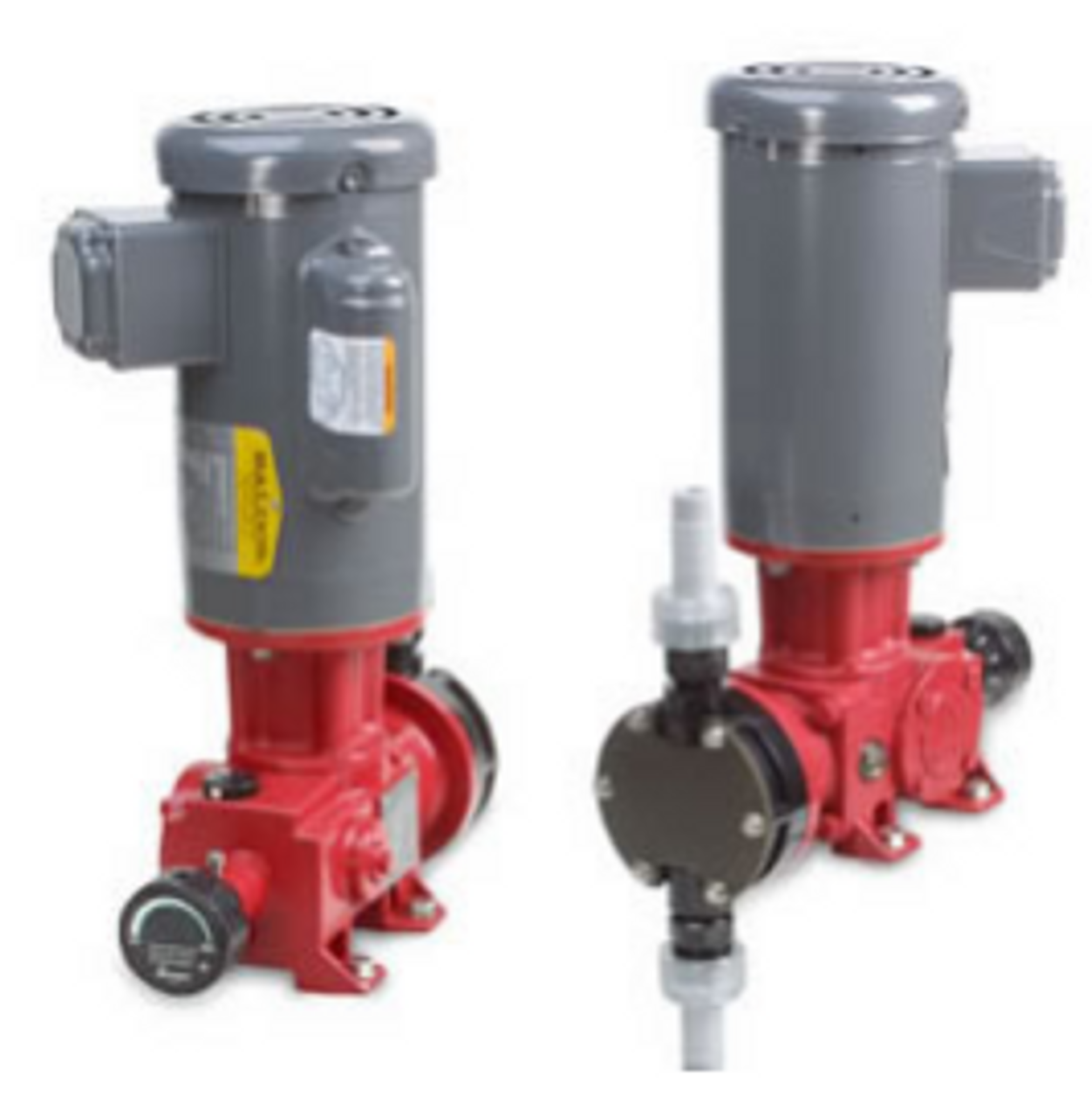 LKN Series motor-driven metering pump with NEMA 42C motor mounting flange