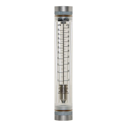 BlueWhite Standard Mechanical Flow Meter - 316 SS Float Material BlueWhite Standard Mechanical Flow Meter - 316 SS Float Material