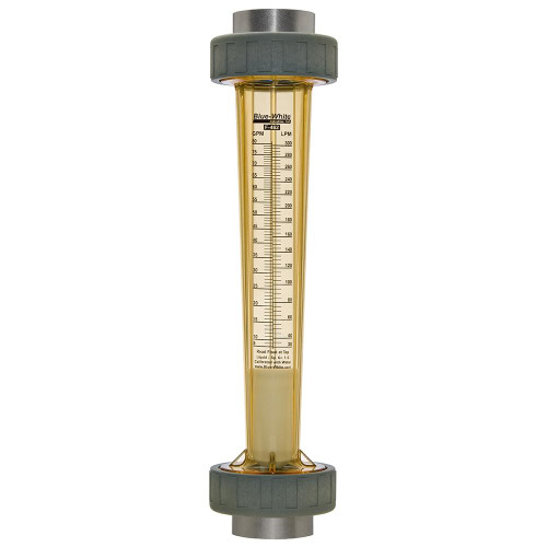 BlueWhite F-462 2" F/NPT Polysulfone Adapter Mechanical Flowmeter
