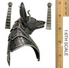 Anubis: Guardian of the Underworld (Silver) - Head (Growling Expression) (No Neck Joint)