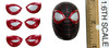 Spider-Man (PS4): Miles Morales - Head w/ Swappable Eyes (No Neck Joint)