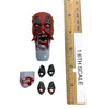 Zombie Deadpool - Head w/ Neck Joint (Swappable Eyes & Mouth)