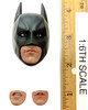 The Dark Knight Trilogy: Batman (DX19) - Head (Batman) w/ Swappable Face Plates (No Magnetic Neck Joint)