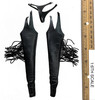 Western Cowgirl Bounty Hunter (Blue) - Leather Chaps w/ Thong