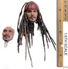 POTC: Dead Men Tell No Tales DX38: Jack Sparrow (Deluxe) - Head w/ Swappable Faces (PERS w/ Neck Joint)
