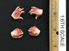 The Bitten: Katty - Zombie Hand Set (4) (Bloody)
