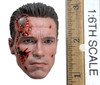Terminator 2: T-800 (Battle-Damaged) (Version 2.0) (DX46)  - Head w/ Neck Joint (Light Damage) (PERS Eye System)