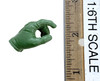 Enigma Villain - Left Green Gloved Trigger Hand
