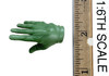 Enigma Villain - Right Green Gloved Relaxed Hand
