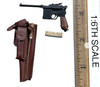 WWI German Army MG08 Gunner “Arthur” - Pistol w/ Holster & Ammo (Mauser C96)