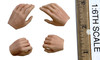 Horror of Frankenstein - The Creature - Bare Hands Set (4)