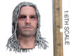 SooSoo Toys: White Wolf - Head (Blackened Eyes) (Molded Neck)