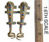 Tefnut (Blue) - Leg Armor (Real Copper Metal)