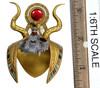 Tefnut (Golden) - Solar Disk Headdress (Real Copper Metal)