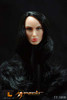 TTL - Female Head w/ Long Black Curly Hair