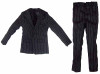 Indigo - Black Pin-Striped Suit