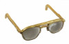 70's Fashion Sets: Gold Rimmed Glasses (Tinted Lenses)