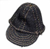Female Denim Sets - Loose - Black Denim Hat
