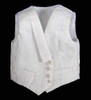 Comedy King of France - White  Vest (AS IS) .Some Staining from Jacket & One Button Needs to be Re-attached)