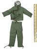 Wehrmacht Paratrooper Padded Winter Jacket Set - Green Double Sided Cotton Padded Outfit