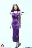 Female Sexy Leopard Dress Set - Boxed Set (Purple)