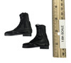 Active Duty ROC Air Force Pilot - Black Lace Up and Zippered Boots (For Feet)