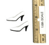 High Split Lace Cheongsam Sets - High Heels (For Feet) (White)