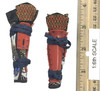 Female Samurai Ryou (Red Armor) - Lower Leg Armor (Suneate)