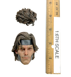 Marvel Comics: Gambit - Head w/ Swappable Hair (No Neck Joint)