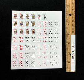 Cajun Card Dealer - Deck of Cards (Unpunched Sheet)