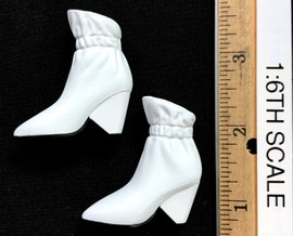 Birds of Prey: Harley Quinn (Caution Tape Jacket Version) - Boots (White) (No Ball Joints)