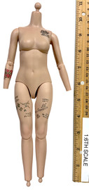 Birds of Prey: Harley Quinn (Caution Tape Jacket Version) - Nude Body w/ Tattoos