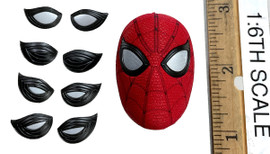 Spider-Man: No Way Home - Spider-Man (Integrated Suit Deluxe) - Head (Masked w/ Swappable Eyes) (No Neck Joint)