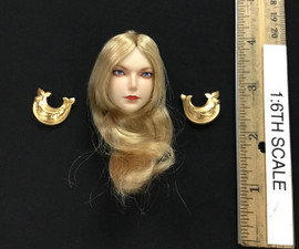 Robot Wars Commander Costume Set (White) - Head w/ Hair Accessories (No Neck Joint)