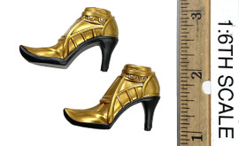 Egyptian Goddess Nu (White) - High Heeled Boots (No Ball Joints)