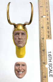 Loki (TV Series): Classic Loki - Head w/ Helmet & Swappable Face Plate (Molded Neck)