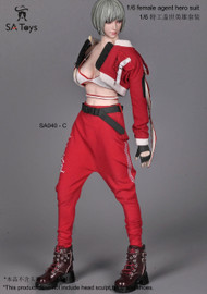 Female Agent Hero Suit Sets - Boxed Set (SAT-040C) (Red/White)