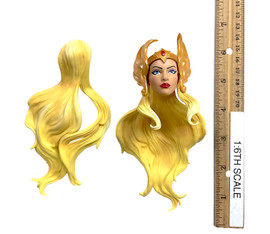 Masters of the Universe: She-Ra - Head w/ Swappable Hair (No Neck Joint)