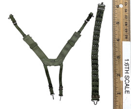 Vietnam War: US Army Lt. Colonel Moore - Suspenders & Vertical Weave Belt Set