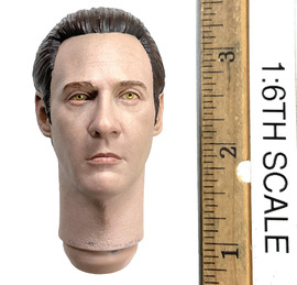 Star Trek: The Next Generation: Lt. Commander Data - Head (Serious Expression) (Molded Neck) (AS-IS See Note)