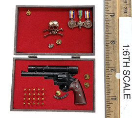 Leader of Marauders - Gun Case w/ Pistol & Medals (S&W 44 Model 29 Revolver w/ Scope)