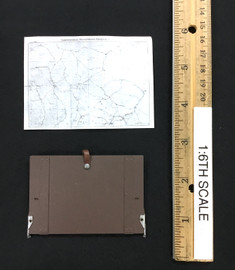 WWII German Panzer Commander “Max Wunsche” - Map Case w/ Map (Metal) (Opens)