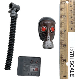 Hammer of War: Death Legion - Head w/ Gas Mask Tube & Radiation Detector (Magnetic) (Metal)