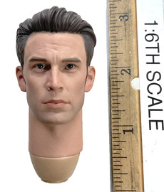 WWII Captain America - Head (Unmasked) (Molded Neck)