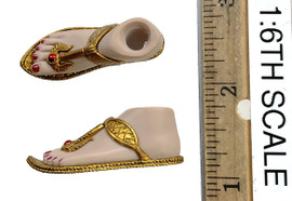 Hathor (Golden) - Sandaled Feet (No Ball Joints)